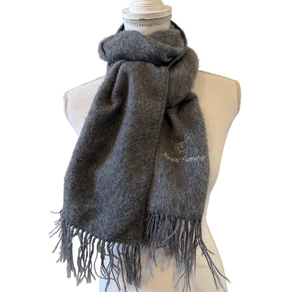 Alpaca Carmargo Scarf Gray